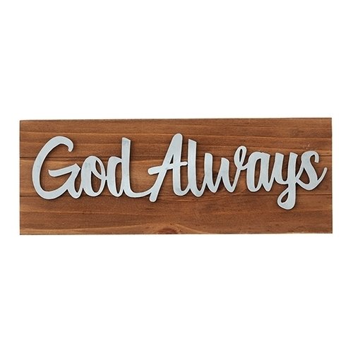 Farmers Market Tabletop Plaques - God Always