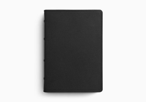 ESV Wide Margin Reference Bible Top Grain Leather, Black