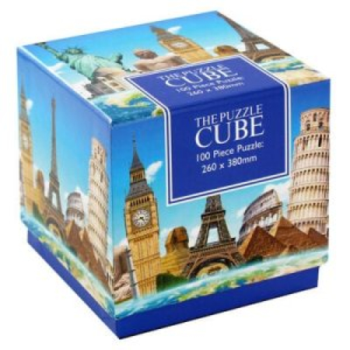 100 Pc Cube Jigsaw - World Landmarks