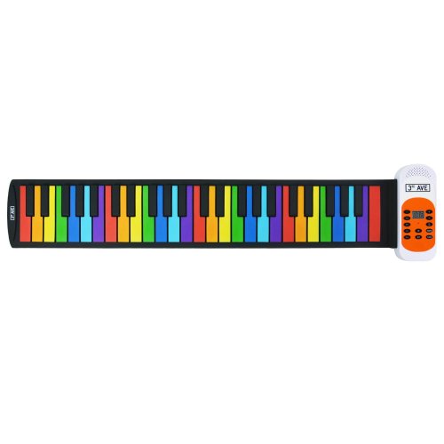 3rd Avenue 49 Key Rainbow Soft Touch Roll Up Piano