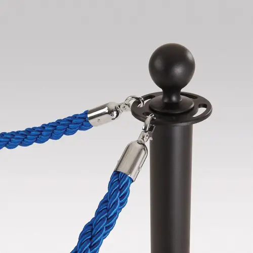 Rope & Pole Barrier System - Blue Rope