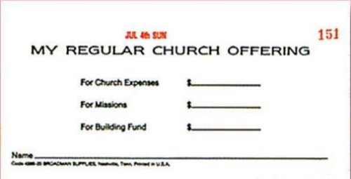 Offering Envelope: My Regular Church Offering (Package of 53)