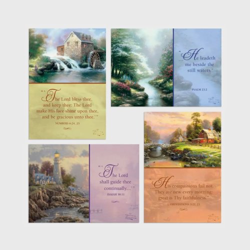 Thomas Kinkade - Praying for You - 12 Boxed Cards, KJV