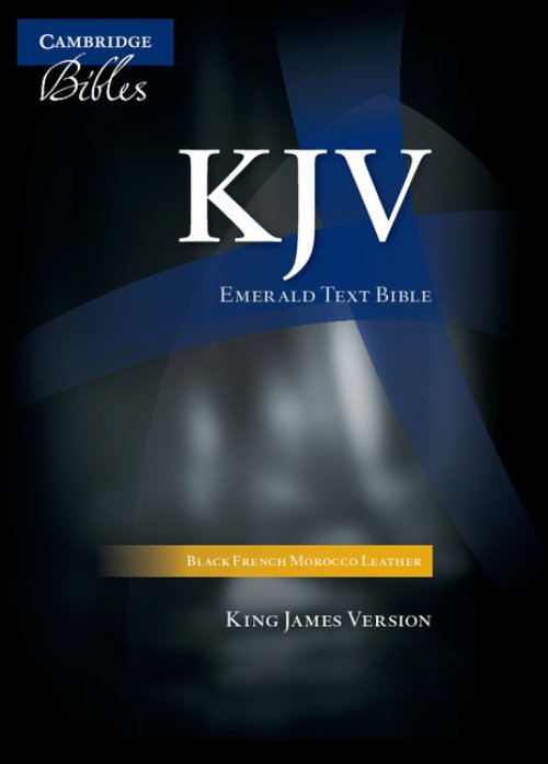 KJV Standard Text Bible: Black, French Moroccan Leather