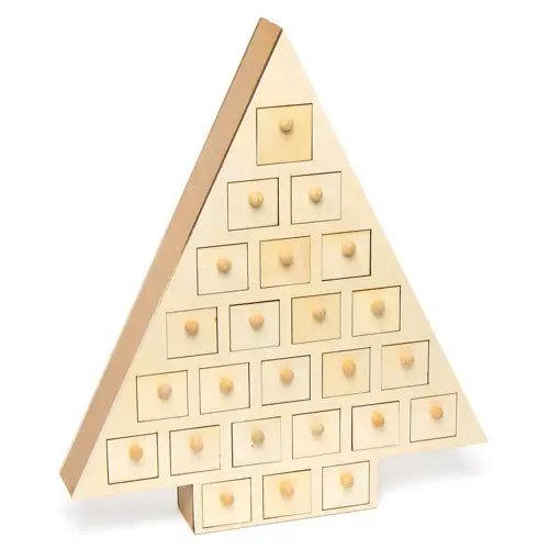 Wooden Advent Christmas Tree