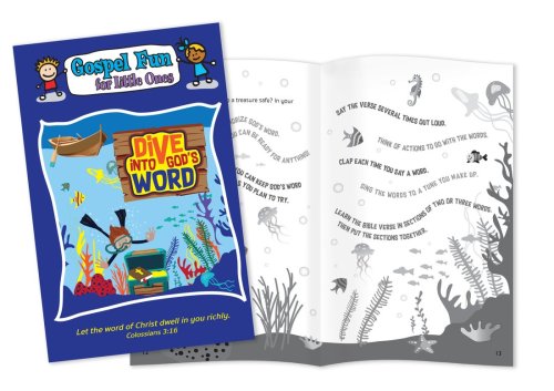 Dive into God's Word Activity Books and Gospel Fun For Little Ones (Pack of 12) - Age 7-11