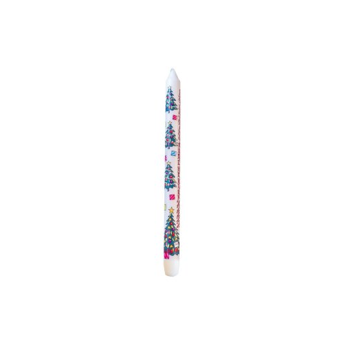 29.5cm Advent Candle: Christmas Trees - Single