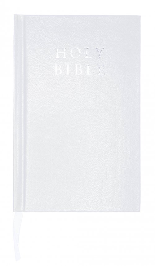 KJV Gift Bible, White, Imitation Leather, Hardback