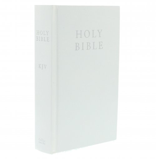 KJV Gift Bible, White, Imitation Leather, Hardback