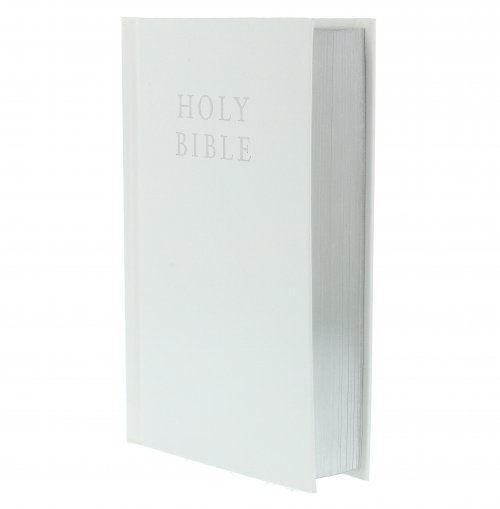 KJV Gift Bible, White, Imitation Leather, Hardback