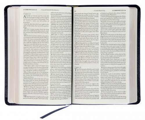 Holy Bible: King James Version, Black, Bonded Leather, Cased, Presentation Page, Marker Ribbon, Gold Page Edges, Family Record