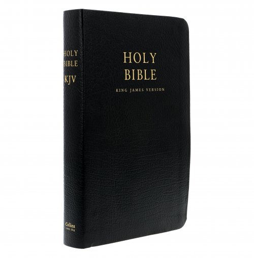 Holy Bible: King James Version, Black, Bonded Leather, Cased, Presentation Page, Marker Ribbon, Gold Page Edges, Family Record