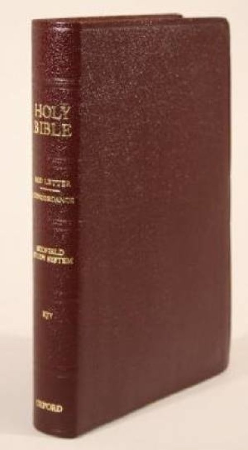 KJV Old Scofield Study Bible Classic Edition Bonded Leather Burgundy