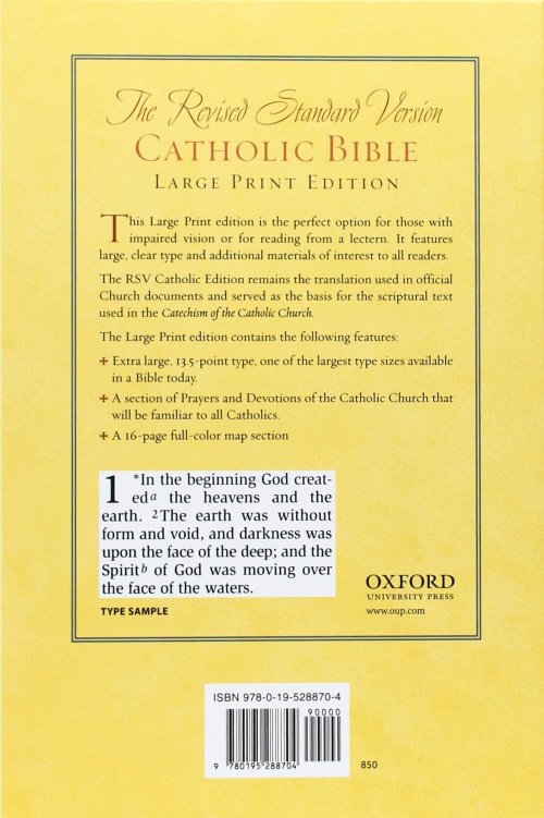 RSV Catholic Bible Large Print Edition