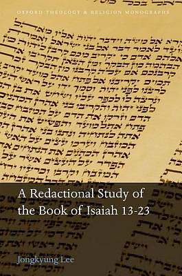 A Redactional Study of the Book of Isaiah 13-23