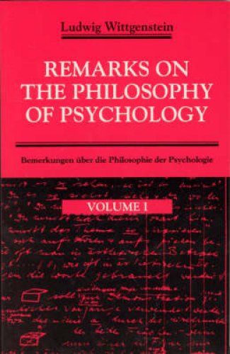 Remarks on the Philosophy of Psychology