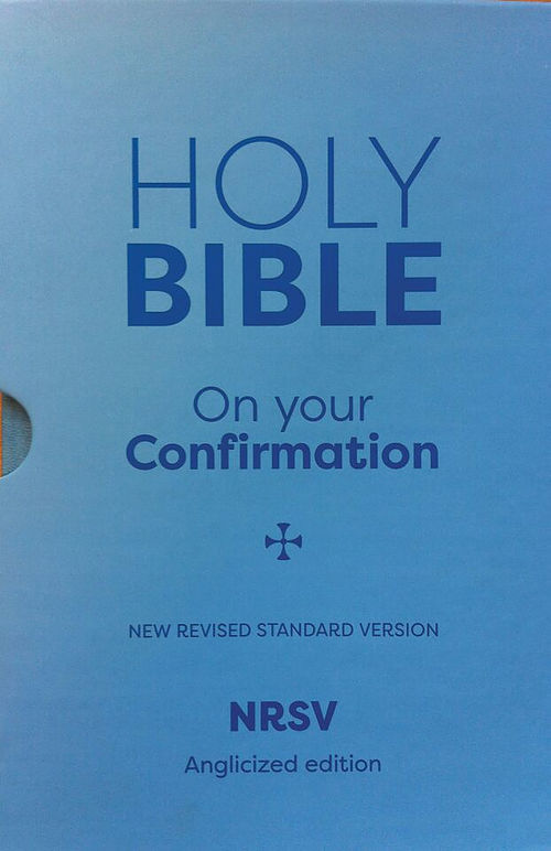 NRSV Confirmation, Bible, Blue, Hardback, Anglicised, Gift Edition, Bible Overview, Help Topics, Key Passages and Characters List, Prayers, Meditations