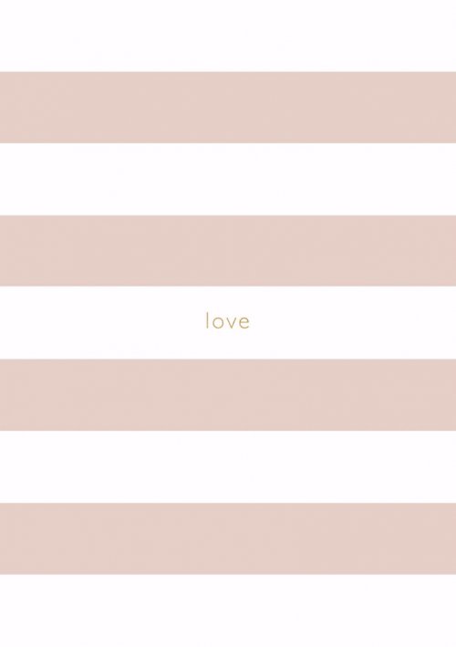 Spirit Stationery Striped A5 Notebook - Dusty Pink