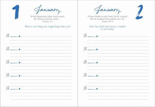 Q & A Bible Verse 5-Year Journal Blue Edition