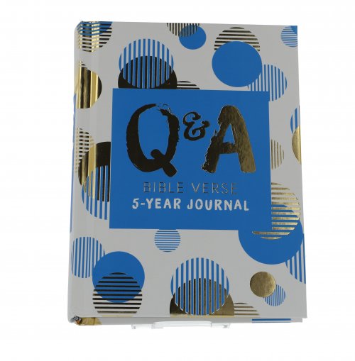 Q & A Bible Verse 5-Year Journal Blue Edition