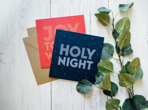 SPCK Charity Christian Christmas Cards with Bible Verse, Pack of 10, 2 Designs