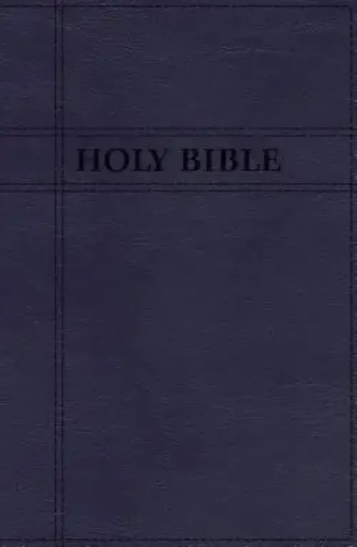 Niv, Premium Gift Bible, Leathersoft, Navy, Red Letter Edition, Indexed, Comfort Print