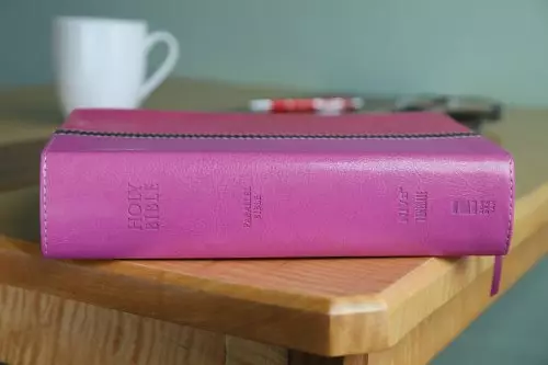 NIV, The Message, Parallel Study Bible, Imitation Leather, Pink/Red, Lay Flat