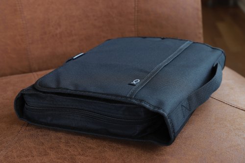 XXL Black Nylon Tri-Fold, Velcro Closure, Bible Cover, Bible Study Organizer