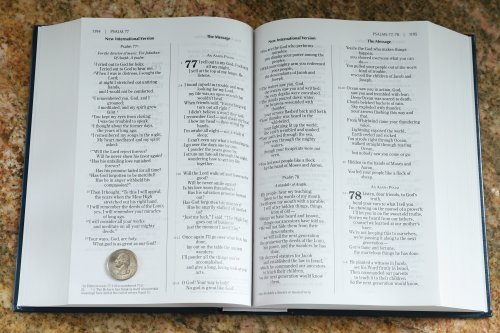 NIV And The Message Side By Side Bible Large Print