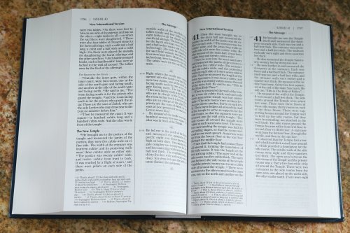 NIV And The Message Side By Side Bible Large Print