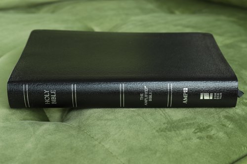 Amplified Thinline Holy Bible: Black, Bonded Leather