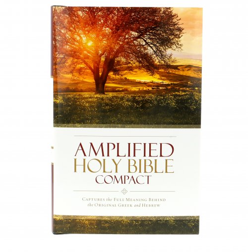 Amplified Bible Compact, Brown, Hardback, Footnotes, Presentation Page, Translation Introduction