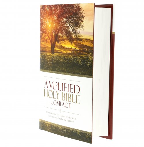 Amplified Bible Compact, Brown, Hardback, Footnotes, Presentation Page, Translation Introduction