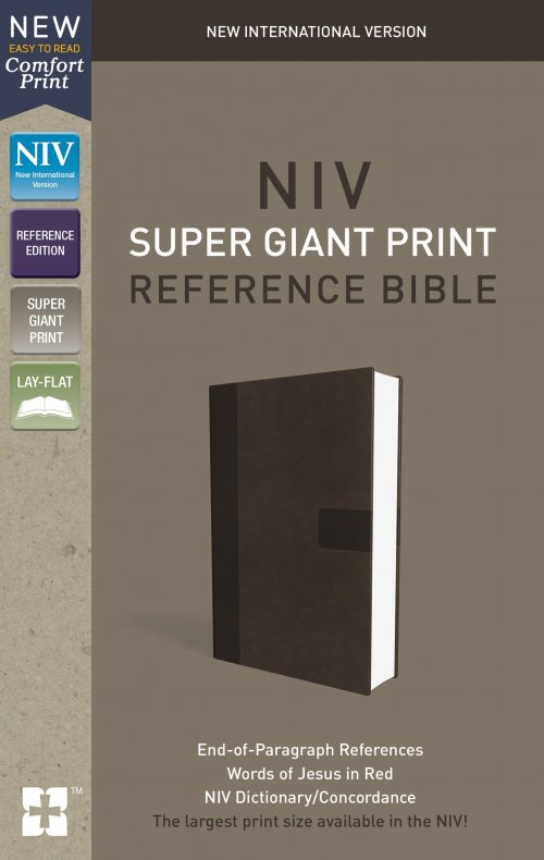 Niv Super Giant Print Reference Bible Imitation Leather Eden