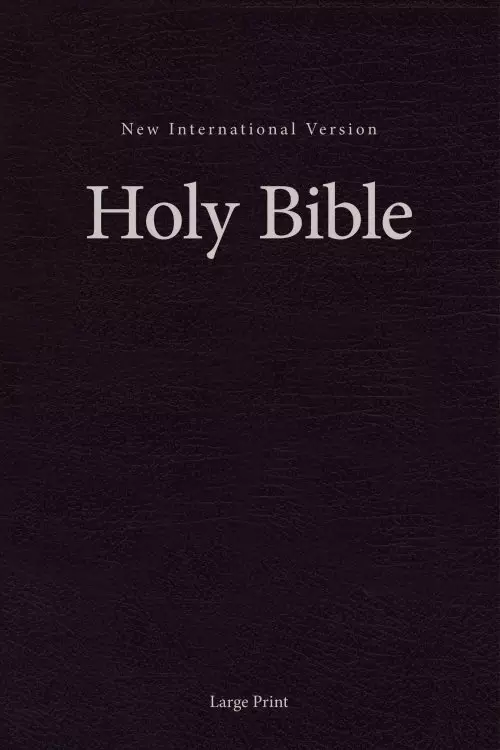 NIV, Pew and Worship Bible, Large Print, Hardcover, Black