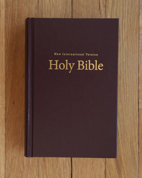 NIV, Pew and Worship Bible, Large Print, Hardcover, Burgundy