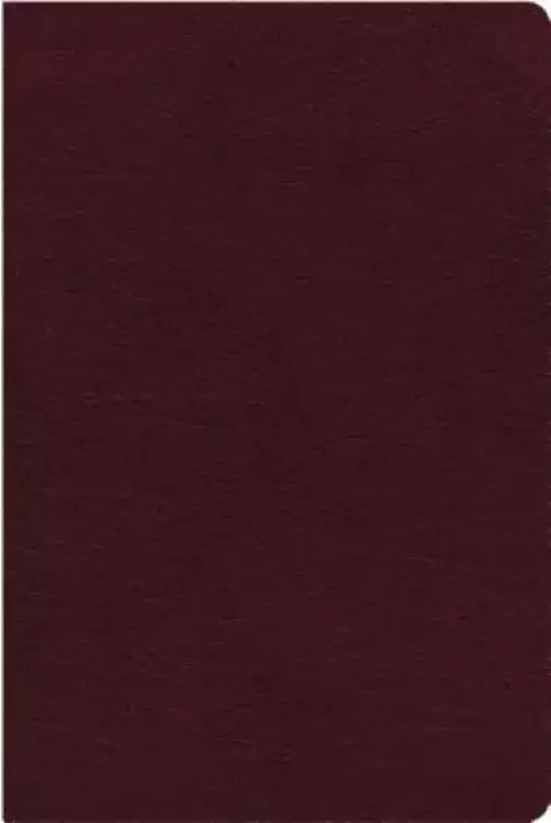 NIV, Reference Bible, Giant Print, Bonded Leather, Burgundy, Red Letter, Thumb Indexed, Comfort Print