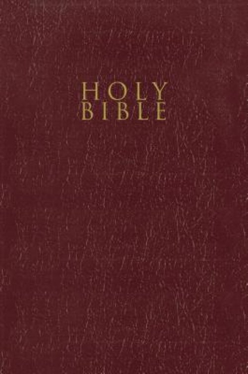 NIV, Gift and Award Bible, Leather-Look, Burgundy, Red Letter Edition, Comfort Print