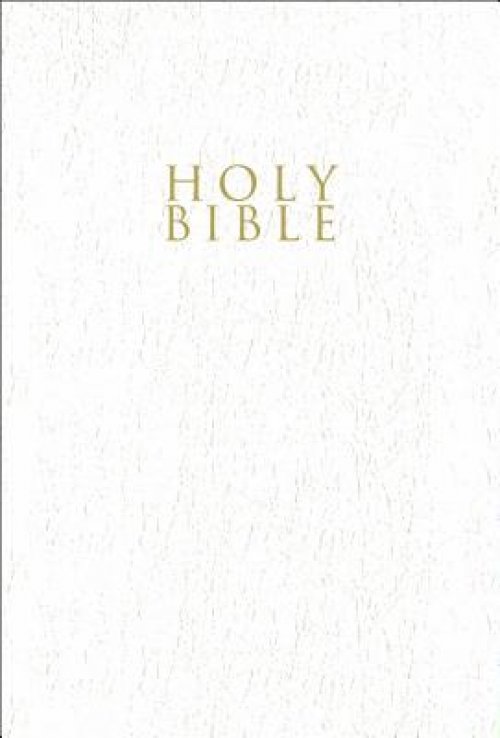 NIV Gift and Award Bible, Leather-Look, White, Red Letter Edition, Comfort Print