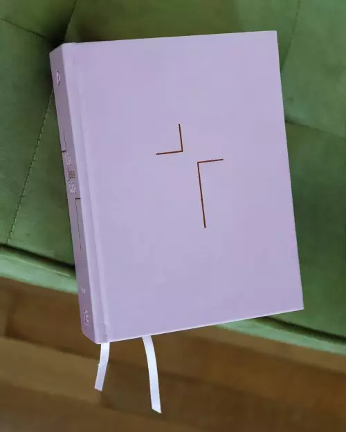 NIV Jesus Bible, Pink, Leather, Comfort Print, Introduction by Louie Giglio, Book Introductions, Essays, Articles, Journaling, Concordance, Ribbon Marker