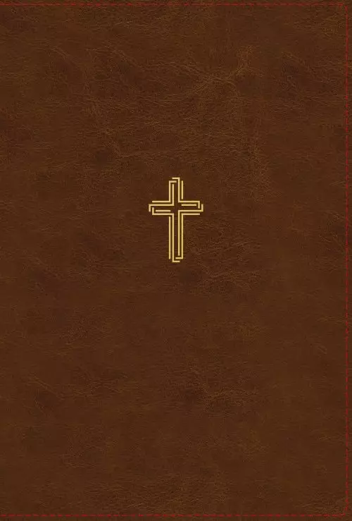 NASB, Thinline Bible, Leathersoft, Brown, Red Letter, 1995 Text, Comfort Print