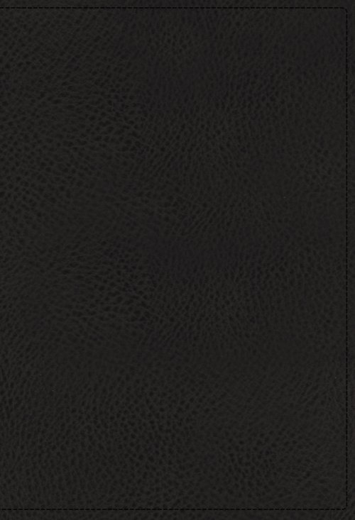 NASB, Single-Column Reference Bible, Wide Margin, Premium Goatskin Leather, Black, Premier Collection, Black Letter, 1995 Text, Art Gilded Edges, Comfort Print