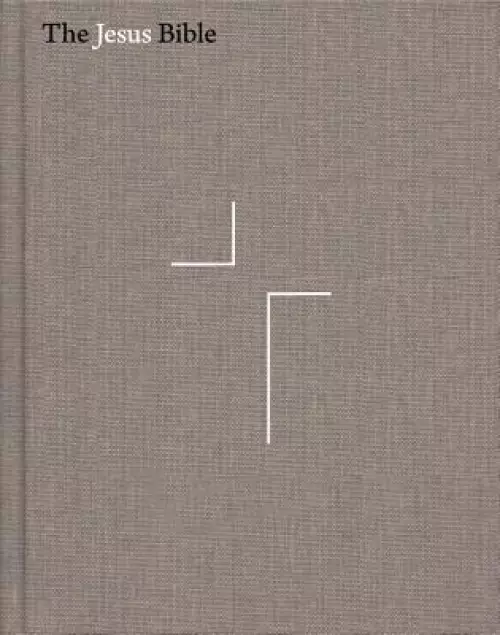 The Jesus Bible, NIV Edition, Cloth over Board, Gray Linen, Comfort Print