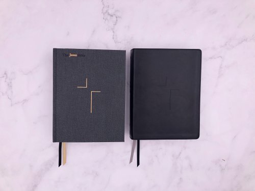 The Jesus Bible, ESV Edition, Cloth Over Board, Grey