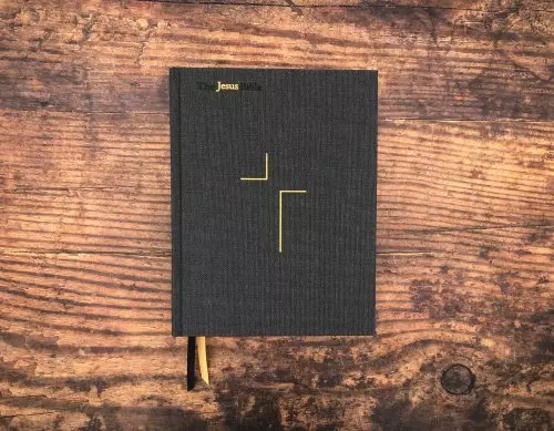 The Jesus Bible, ESV Edition, Cloth Over Board, Grey