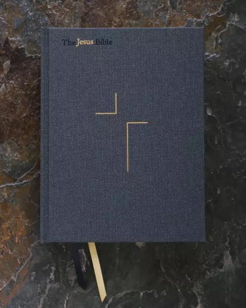 The Jesus Bible, ESV Edition, Cloth Over Board, Grey