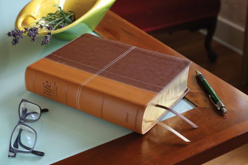 NIV, Life Application Study Bible, Third Edition, Leathersoft, Brown, Red Letter, Thumb Indexed