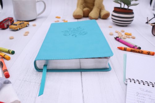 NIV, The Busy Mom's Bible, Leathersoft, Teal, Red Letter, Comfort Print