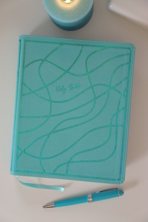 NIV, Verse Mapping Bible for Girls, Leathersoft, Teal, Comfort Print