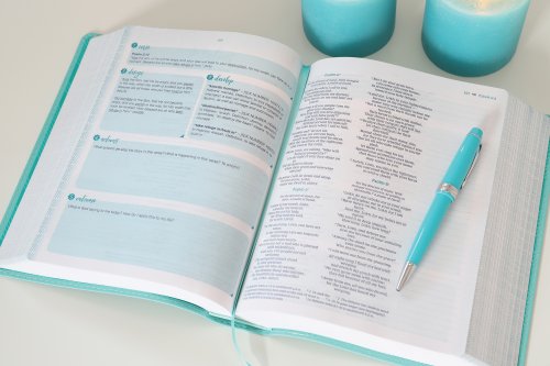 NIV, Verse Mapping Bible for Girls, Leathersoft, Teal, Comfort Print